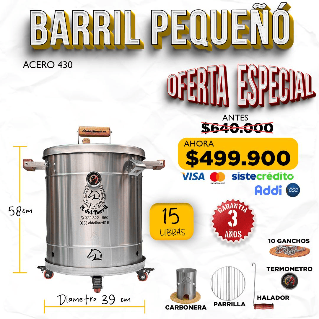 Barril Pequeño 15 lb
