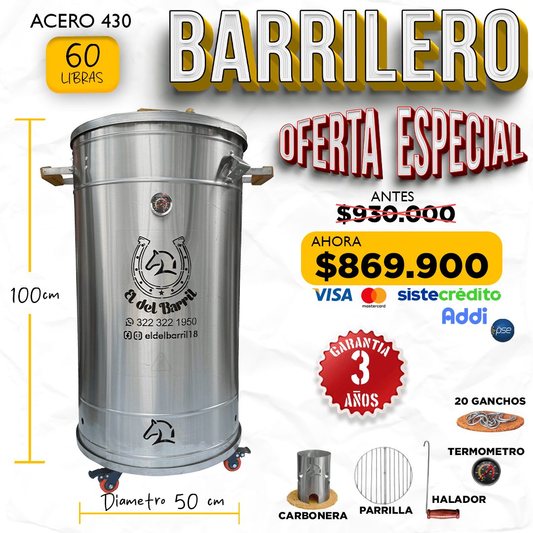 Barril Barrilero 60 lb