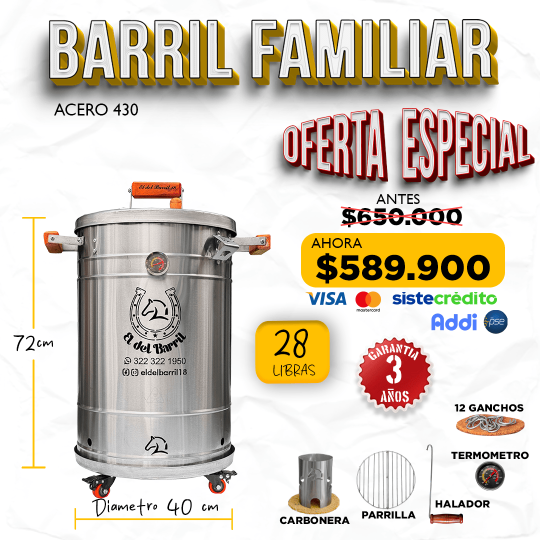 Barril Familiar 28 lb