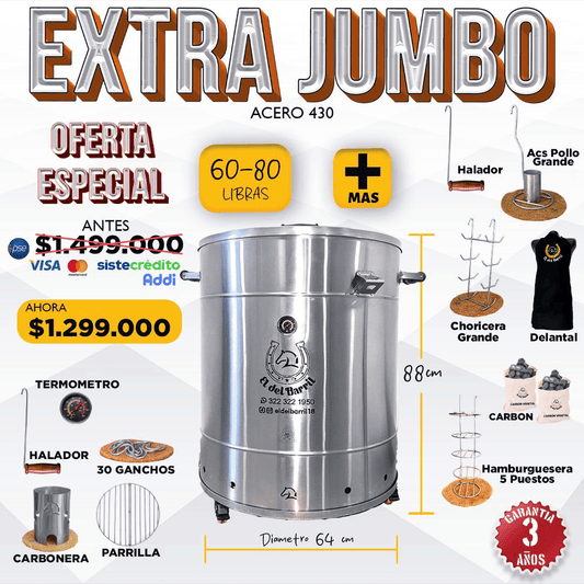 Combo Barril Extra Jumbo 60 - 80 lb