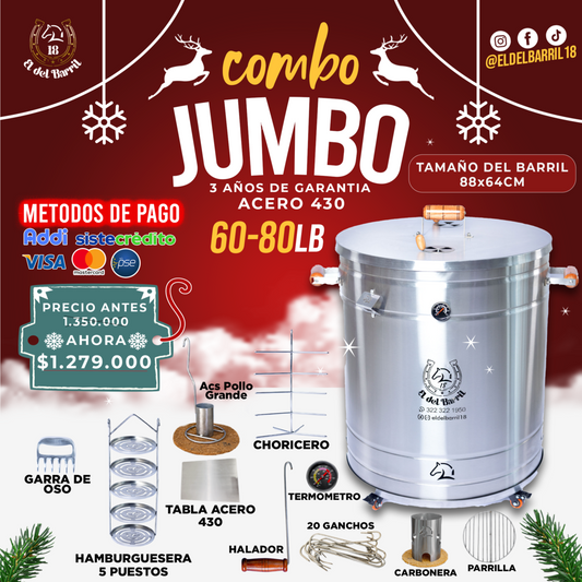 Combo Barril Extra Jumbo 60 - 80 lb