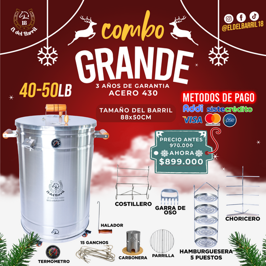 Combo Barril llanero 40 - 50 lb